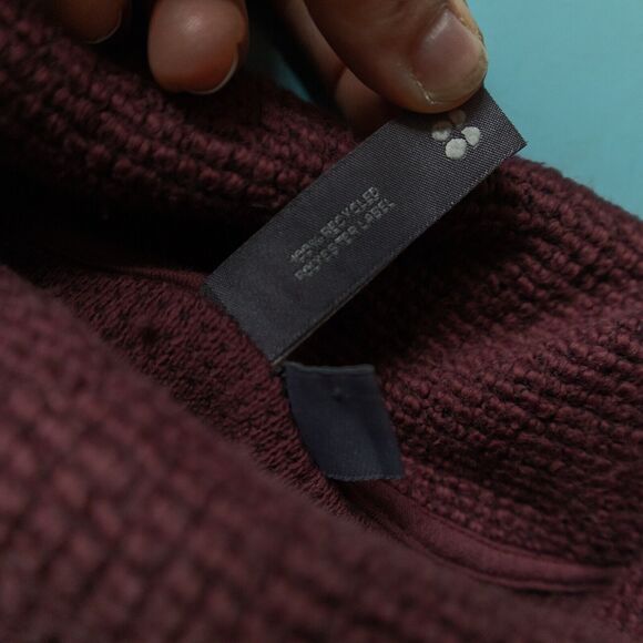 Sweaty Betty Restful Boucle Long Sleeve Mock Neck Cropped Sweatshirt Size XL - Picture 8 of 9